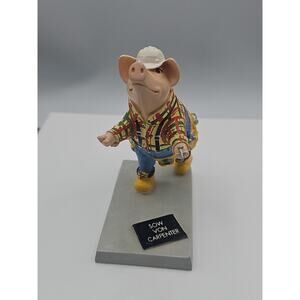 The Big Pigs SOW VON CARPENTER Pig Figurine 2002 4” Art Opportunities Inc